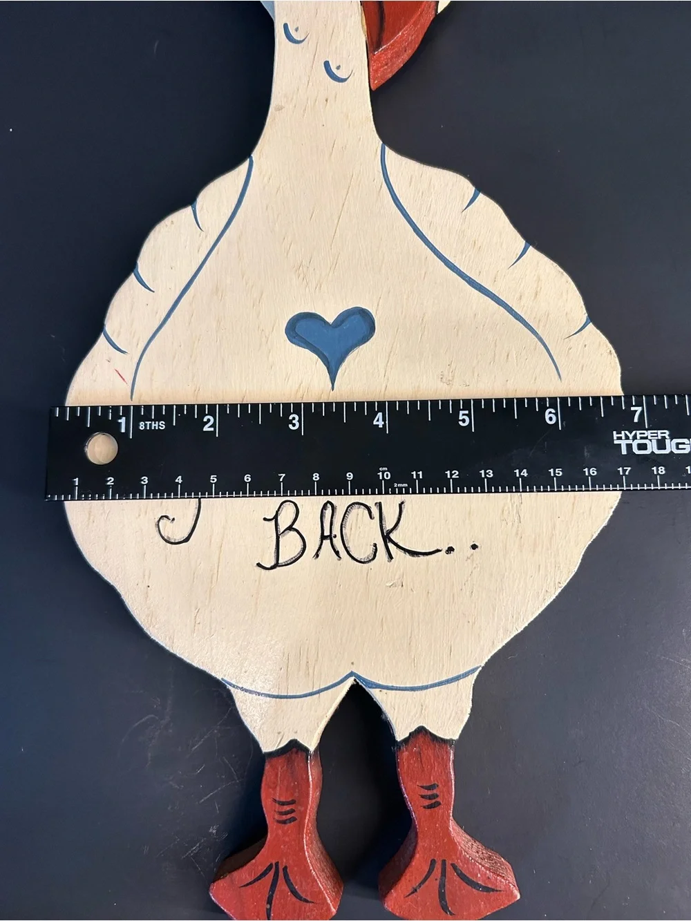 Vintage Wooden Goose Wall Decor